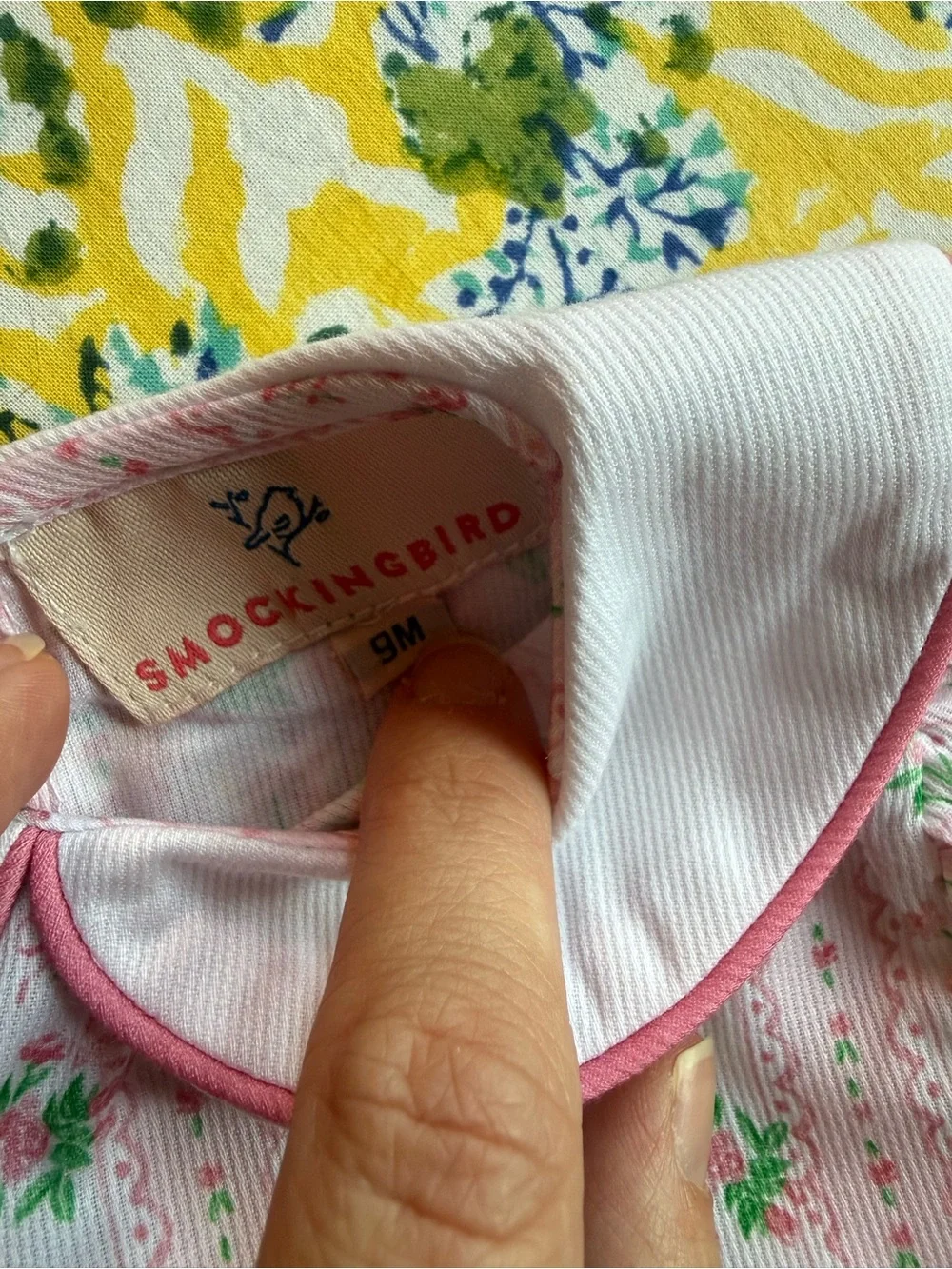 Smockingbird bunny diaper set